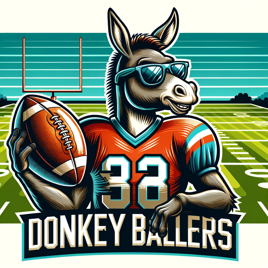 Donkey Ballers Fantasy Football Team Logo